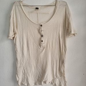 Free People Boho Flowy Tee